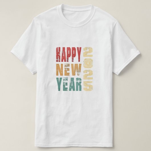 Feestelijk Gelukkig Nieuwjaar T-shirt (Design voorkant)