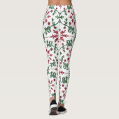 Feestelijk gemengd kerstpatroon leggings (Achterkant)