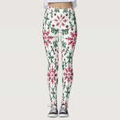 Feestelijk gemengd kerstpatroon leggings (Voorkant)