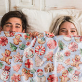 Feestelijk genot: Christmas Cookie Wonderland Fleece Deken