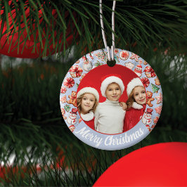 Feestelijk genot: Christmas Cookie Wonderland Foto Keramisch Ornament