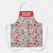 Feestelijk genot: Christmas Cookie Wonderland Foto Schort (Voorkant)