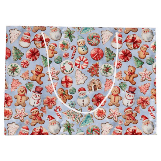 Feestelijk genot: Christmas Cookie Wonderland Groot Cadeauzakje (Achterkant)