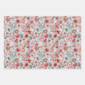 Feestelijk genot: Christmas Cookie Wonderland Inpakpapier Vel (Voorkant)