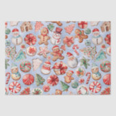 Feestelijk genot: Christmas Cookie Wonderland Tissuepapier (Voorkant)
