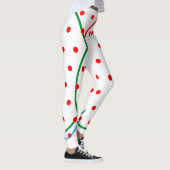 Feestelijk Geometrisch Rood Groen Blauw Leggings (Rechts)