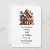 Feestelijk Gingerbread House Kerstfeest Kaart (Voorkant)