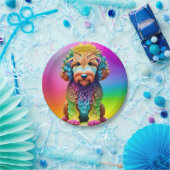 Feestelijk Goldendoodle Puppy Childs Verjaardagsfe Papieren Bordje (Feest)