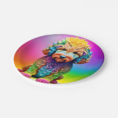 Feestelijk Goldendoodle Puppy Childs Verjaardagsfe Papieren Bordje (Gekanteld)