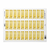 Feestelijk gouden ontwerp etiket (Full Sheet)