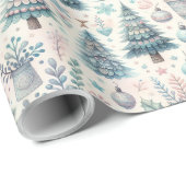 Feestelijk grillig kerstinpakpapier cadeaupapier (Rol Hoek)