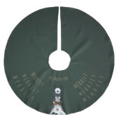 Feestelijk Groen Elegant Chique met Leuke Winter D Kerstboom Rok (Voorkant)