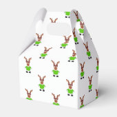 Feestelijk groen en goud Kasky Kerstrendier Bedankdoosjes (Achterkant)