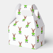 Feestelijk groen en goud Kasky Kerstrendier Bedankdoosjes (Voorkant Zijde)