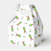 Feestelijk groen en goud Kasky Kerstrendier Bedankdoosjes (Achterkant)