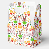 Feestelijk groen en goud Kasky Kerstrendier Bedankdoosjes (Geopend)