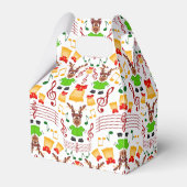 Feestelijk groen en goud Kasky Kerstrendier Bedankdoosjes (Voorkant Zijde)