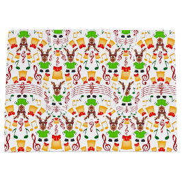 Feestelijk groen en goud Kasky Kerstrendier Groot Cadeauzakje