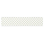 Feestelijk groen en goud Kasky Kerstrendier Korte Tafelloper (Horizontaal)