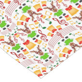 Feestelijk groen en goud Kasky Kerstrendier Korte Tafelloper (Hoek)