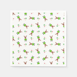 Feestelijk groen en goud Kasky Kerstrendier Servet