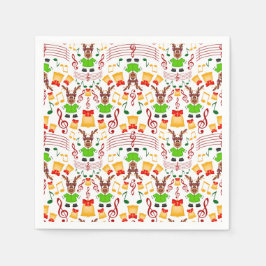 Feestelijk groen en goud Kasky Kerstrendier Servet