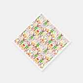 Feestelijk groen en goud Kasky Kerstrendier Servet (Hoek)