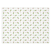 Feestelijk groen en goud Kasky Kerstrendier Tafelkleed (Voorkant (Horizontaal))