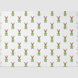 Feestelijk groen en goud Kasky Kerstrendier Tissuepapier