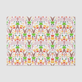 Feestelijk groen en goud Kasky Kerstrendier Tissuepapier