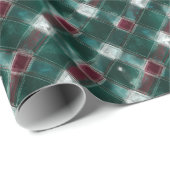 Feestelijk groen en rood geplakt – Gezellige vakan Cadeaupapier (Rol Hoek)