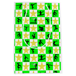 FEESTELIJK GROEN GYMNASTIEK KERSTONTWERP MEDIUM CADEAUZAKJE