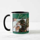 Feestelijk Groen Vrolijk Kerstfeest 3 Foto's Colla Mok (Links)