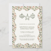 Feestelijk groen Wavy Lijst kerstfeest Kaart (Voorkant)