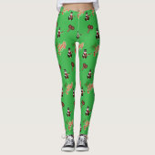 FEESTELIJK GROENE Trini Kerstmis Leggings (Voorkant)