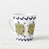 Feestelijk Halloween Collectie - Halloween komt er Latte Mok (Linkerhoek)