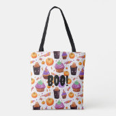 Feestelijk Halloween snoep, jack - o- lantaarns Bo Tote Bag (Achterkant)