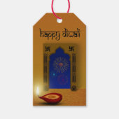 Feestelijk Happy Diwali Vuurwerk - Cadeau Label Cadeaulabel (Voorkant)