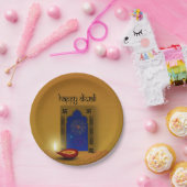 Feestelijk Happy Diwali Vuurwerk - Papieren Bord (Feest)