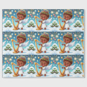 Feestelijk Heavens-Christmas Wrapping Papier (Vlak)