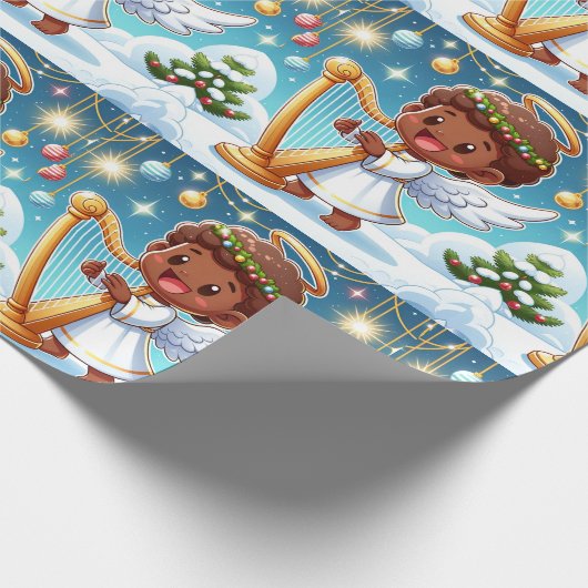 Feestelijk Heavens-Christmas Wrapping Papier (Hoek)