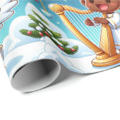Feestelijk Heavens-Christmas Wrapping Papier (Rol Hoek)