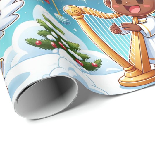 Feestelijk Heavens-Christmas Wrapping Papier (Rol Hoek)