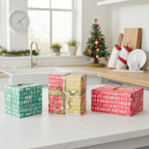 Feestelijk Helder en Kleurrijk "HO! HO! HO! Christ