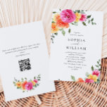 Feestelijk Helder Roze Sinaasappel Bloemen Bruilof Kaart<br><div class="desc">Klik voor verdere aanpassingen op "Deze sjabloon personaliseren" en vervolgens op "Bewerken met ontwerpgereedschap". Stijlvolle bewerkbare gemakkelijk te gebruiken bruiloft sjablonen,  meer items beschikbaar in de winkel (uitnodigingen,  rsvp,  bedankjes,  briefpapier & decor). Neem contact met me op als je hulp nodig hebt of overeenkomende objecten.</div>