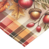 Feestelijk herfstloof op Plaid  Korte Tafelloper (Hoek)