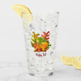 Feestelijk herfstseizoen pompenoogst drinken glas
