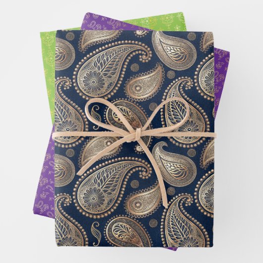 feestelijk hindoe inpakpapier vel (In situ)