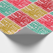 Feestelijk "HO! HO! HO! kerstinpakpapier Cadeaupapier (Hoek)