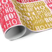Feestelijk "HO! HO! HO! kerstinpakpapier Cadeaupapier (Rol Hoek)